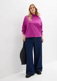 Felpa overzize effetto neoprene, bonprix