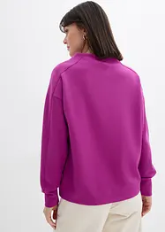 Felpa overzize effetto neoprene, bonprix