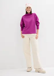 Felpa overzize effetto neoprene, bonprix