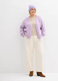 Cardigan oversize corto in filato grosso, bonprix