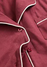 Pigiama in puro cotone con abbottonatura, bonprix