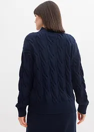 Maglione oversize in misto viscosa morbido, bonprix