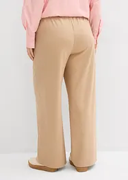 Pantaloni effetto lana con elastico in vita, bonprix