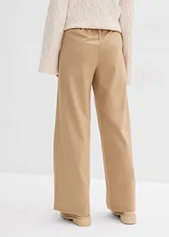 Pantaloni effetto lana con elastico in vita, bonprix