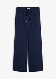 Pantaloni effetto lana con elastico in vita, bonprix