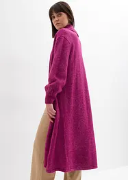 Maxi cardigan con effetto peloso, bonprix