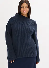 Maglione oversize a coste, bonprix