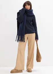 Maglione oversize a coste, bonprix