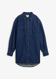 Camicia di jeans oversize in denim robusto di puro cotone, bonprix