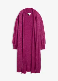 Maxi cardigan con effetto peloso, bonprix