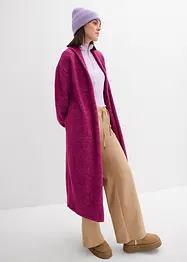 Maxi cardigan con effetto peloso, bonprix