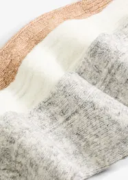 Calzini con motivo a treccia (pacco da 3 paia), bonprix