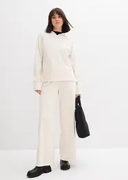 Pantaloni larghi in morbido punto di Roma, bonprix