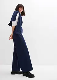 Pantaloni larghi in morbido punto di Roma, bonprix