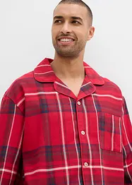 Pigiama in flanella di cotone morbido con sacchetto regalo, bonprix