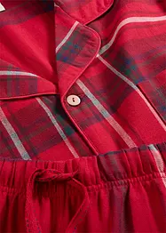 Pigiama in flanella di cotone morbido con sacchetto regalo, bonprix