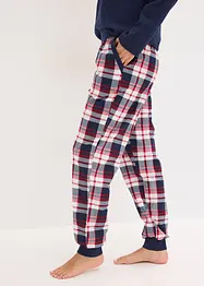 Pigiama con maglia a costine e bottoncini, bonprix