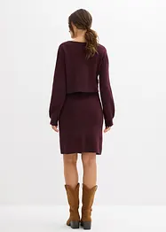 Completo prémaman in maglia (maglione e gonna), bonprix