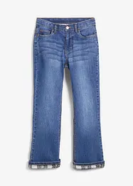 Jeans termici flared, vita alta, bonprix