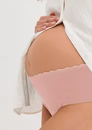 Panty prémaman con cotone biologico e pizzo (pacco da 3), bonprix