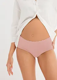 Panty prémaman con cotone biologico e pizzo (pacco da 3), bonprix