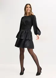 Collant con cinturino comfort e cuoricini sul retro, con poliamide riciclata 30 den, bonprix