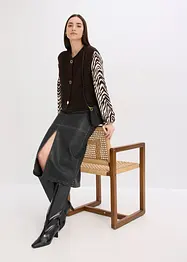 Gilet in maglia con bottoni decorativi, bonprix