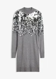 Abito in maglia con paillettes, bonprix