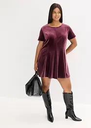 Miniabito in velluto morbido, bonprix