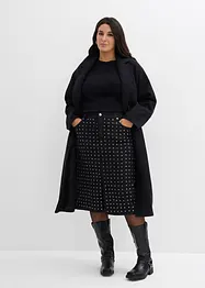 Gonna di jeans con strass, bonprix