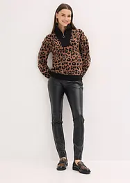 Maglione con mezza zip, bonprix