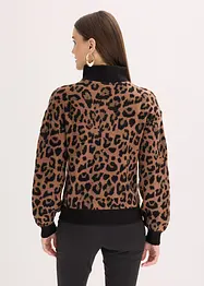 Maglione con mezza zip, bonprix