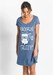 Camicia da notte corta in puro cotone, bonprix