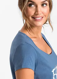 Camicia da notte corta in puro cotone, bonprix