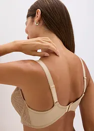 Reggiseno minimizer con ricami glitterati, bonprix