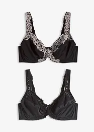 Reggiseno con ferretto e spalline imbottite (pacco da 2), bonprix