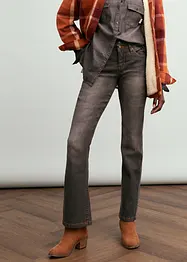 Jeans elasticizzati bootcut, vita media, bonprix