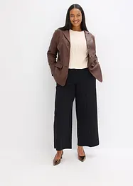 Blazer lungo in similpelle, bonprix