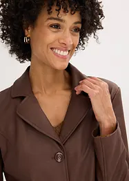 Blazer lungo in similpelle, bonprix