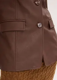 Blazer lungo in similpelle, bonprix