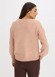 Maglione boxy con paillettes, bonprix