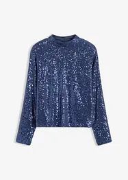 Blusa con paillettes, bonprix