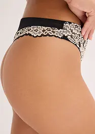 Perizoma in pizzo bicolore, bonprix