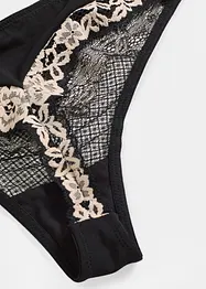 Perizoma in pizzo bicolore, bonprix