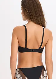 Bralette senza ferretto con cotone biologico e pizzo, bonprix