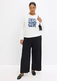 Maglia a maniche lunghe con stampa, bonprix
