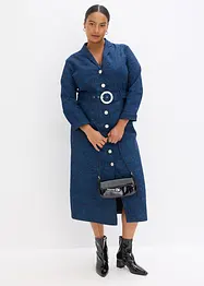 Abito in twill con cintura (set   2 pezzi), bonprix