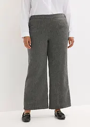 Pantaloni bootcut effetto tweed, bonprix