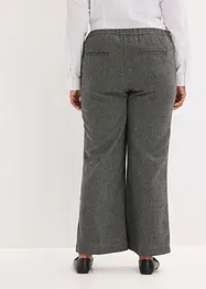 Pantaloni bootcut effetto tweed, bonprix