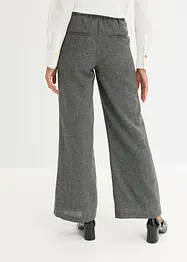 Pantaloni bootcut effetto tweed, bonprix